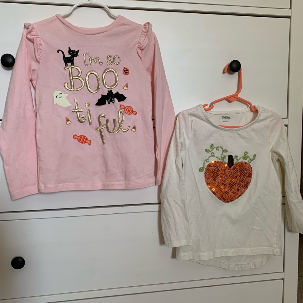 Halloween Fall Gymboree tops size 4 lot